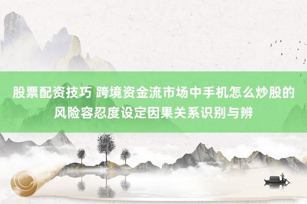 股票配资技巧 跨境资金流市场中手机怎么炒股的风险容忍度设定因果关系识别与辨